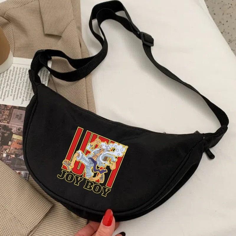 One Piece cartoon print nylon crossbody bag/commuter dumpling bag