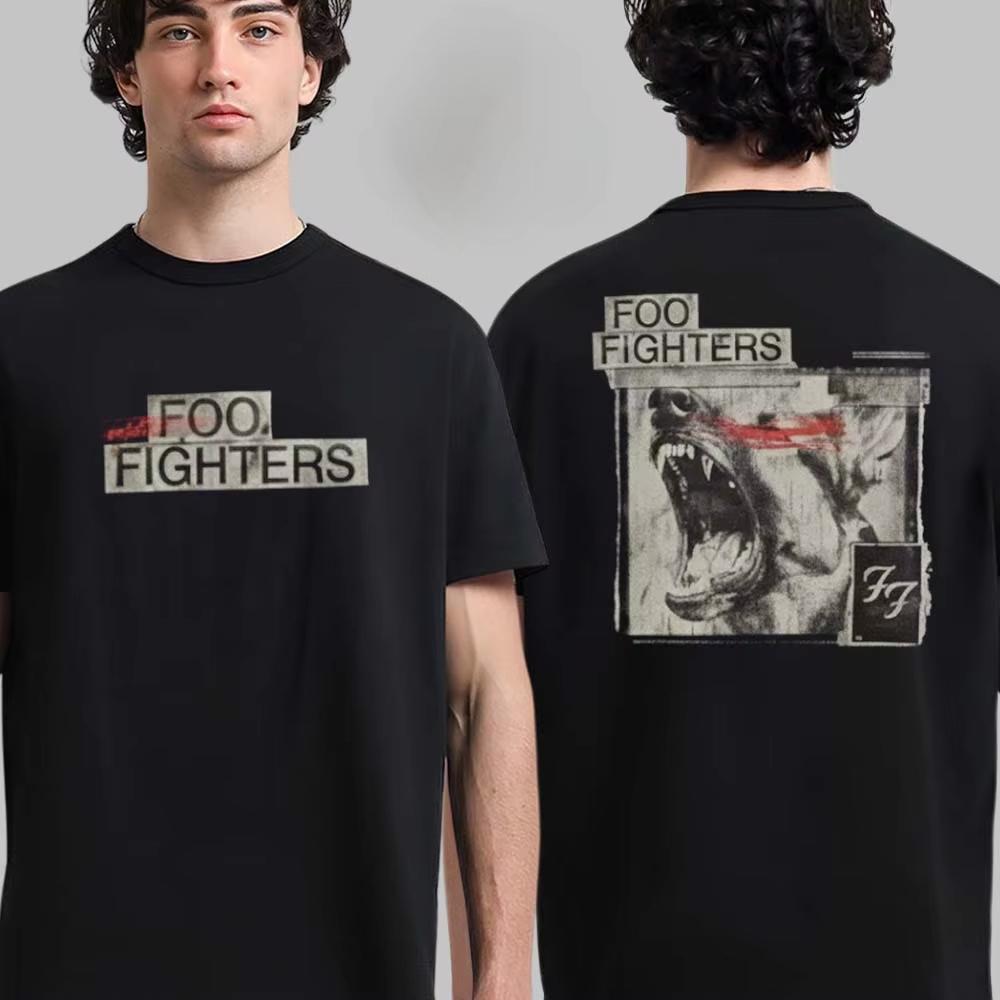 Foo Fighters Hope United 2026 Alien Print Tee Retro SciFi Rock Streetwear Casual Unisex
