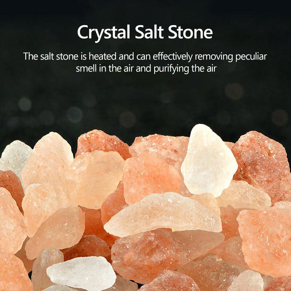 Увлажнитель воздуха Crystal Salt Stone с цветным светом и 260 мл, портативный тихий увлажнитель воздуха с USB-портом и эфирным маслом