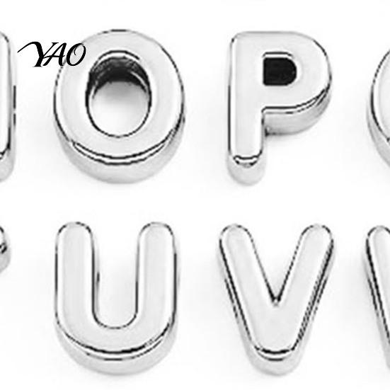 Alphabet Beads for Keychain Crafts 26Pcs A to Z Acrylic Letter Beads, Chunky Large Crafting Accessories Luggage Tags Colorful DIY Keychains Bag Charms