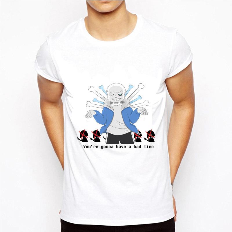 Футболка Undertale ИГРА Undertale sans и papyrus Футболка Футболки Рубашка череп брат аниме мужская/женская футболка смешные Топы