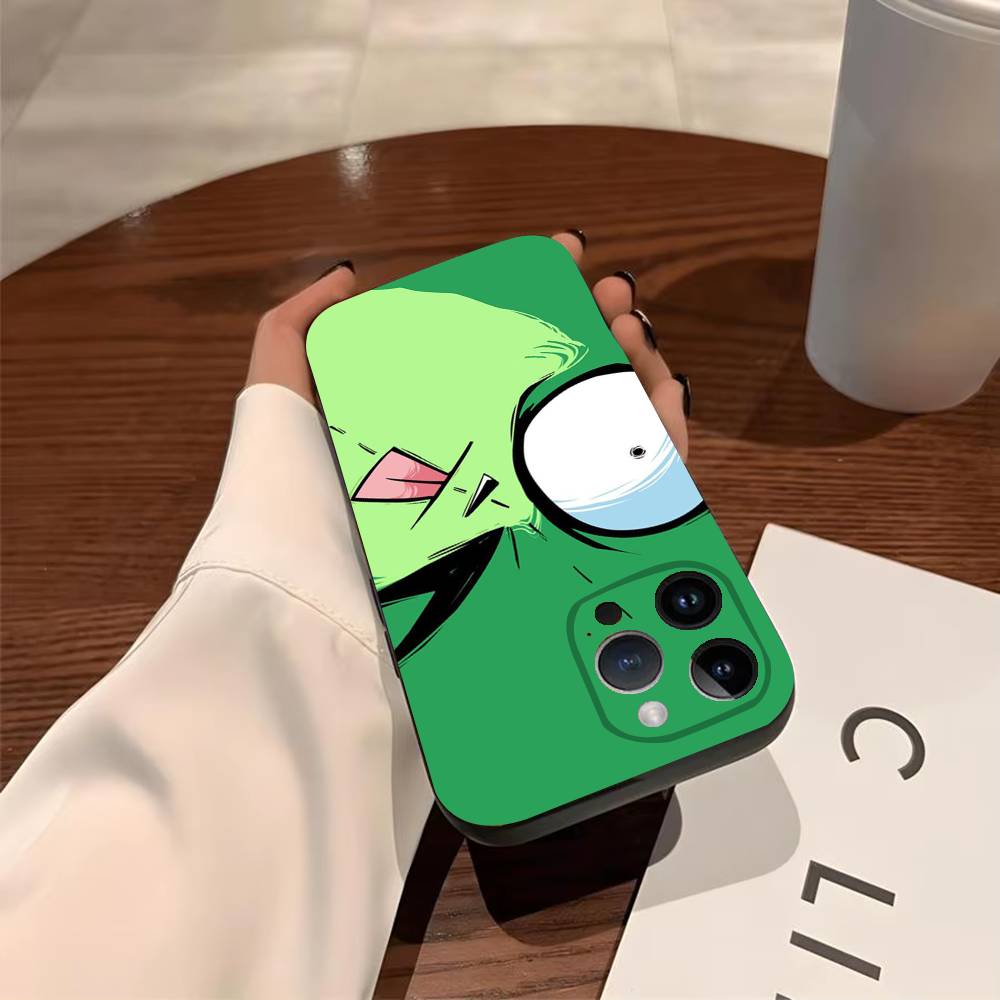 Чехол для телефона I-Invader Zim Gir для iPhone 17,16,15,14,13,12,11,Pro,X,Xs,Max,Plus Ударопрочный чехол