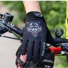 Велосипедные спортивные перчатки нескользящие, дышащие и противоударные полнопалые с длинными пальцами