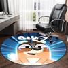 1pc B-Blucy12 Carpet, Round Rug, Comfortable, Suitable for Entryways, Living Rooms, Office, And Bedrooms, Christmas Decoration