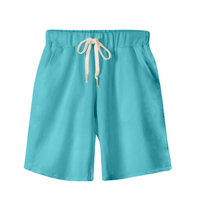 Женские однотонные повседневные спортивные брюки с высокой талией, размер плюс, длина до щиколотки, завязка на шнурок, облегающий крой