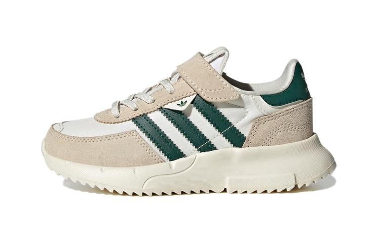 Adidas Originals Retropy F2 Slip Resistant Low top Kids Lifestyle Shoes Beige White Green Children Aged 3 7 Years Old ID0745