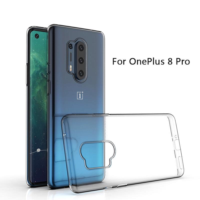 Для OnePlus 8 OnePlus8 Pro 1+8 тонкий кристально чистый мягкий TPU чехол для задней панели защитный чехол