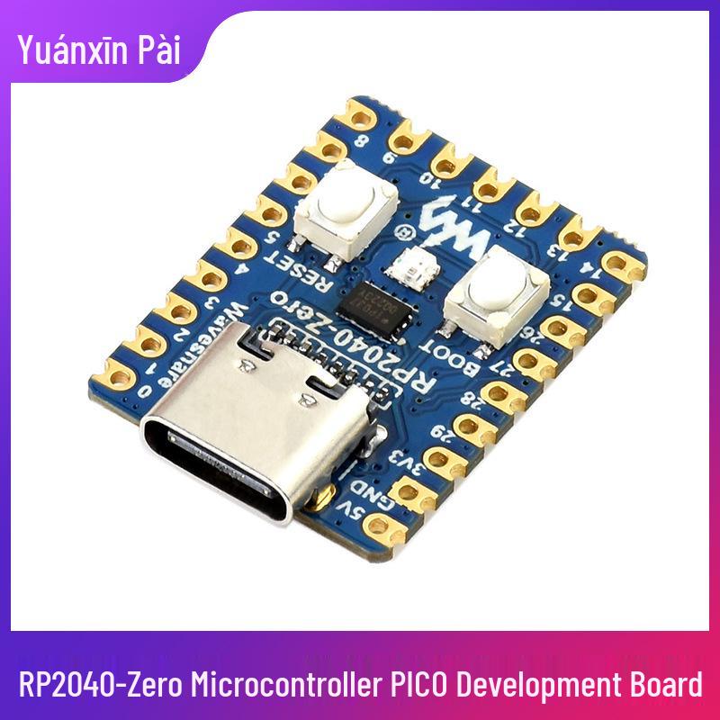 Микроконтроллер Raspberry Pi RP2040-Zero: Отладочная плата PICO - Двухъядерный процессор с функцией часов влажности