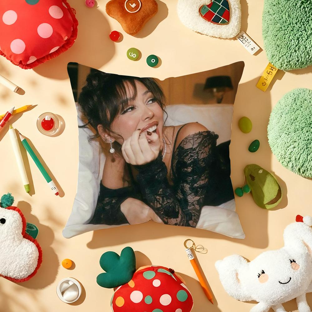 Singer Pop Music AAylivas Cushion Cover Plush Fabric Soft DoubleSided Printed Sofa Warm Winter Home Gift Pillow Cover