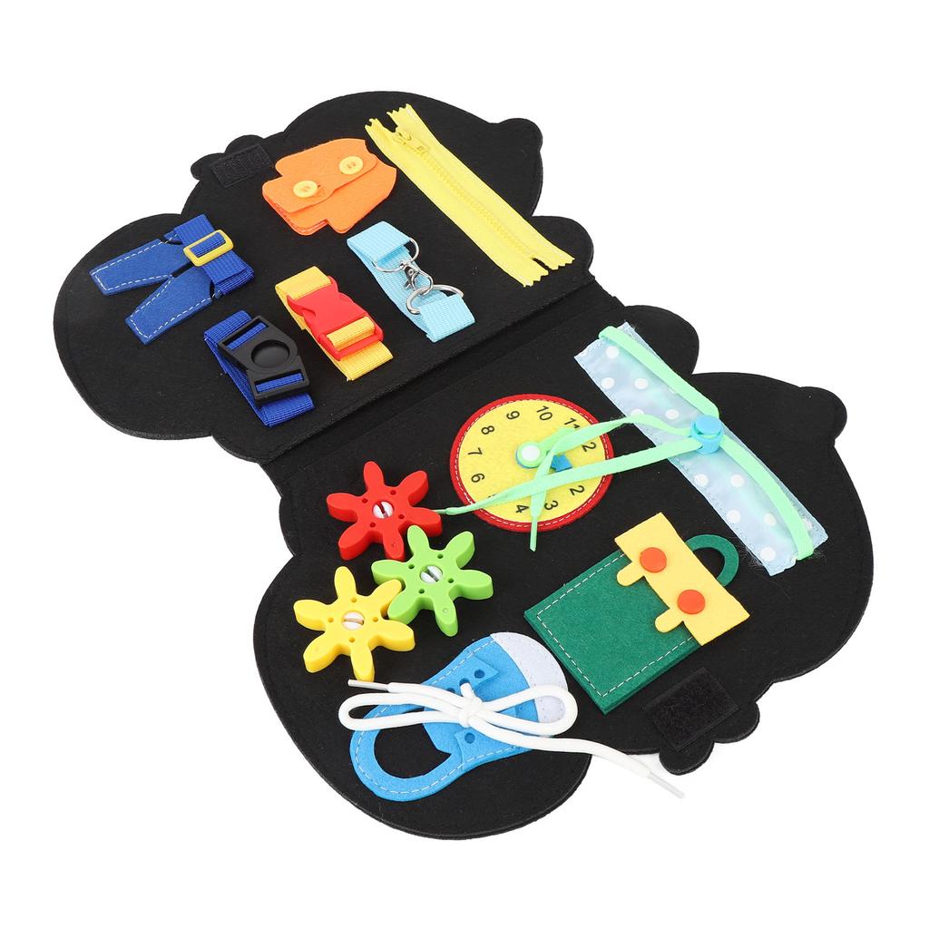 Foldable Felt Board Educational Life and Learning Skills Soft Sensory Felt Learning Board for Kids T