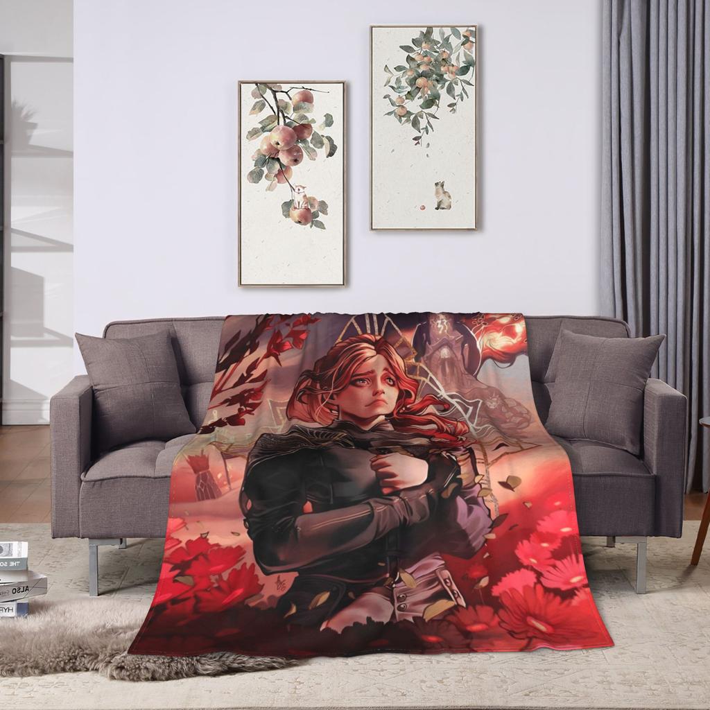 Warm Soft Blankets Airplane Travel Clair Obscur Expedition 33 Game Bedding Throws Flannel Bedspread For Home Decor Sofa Bed