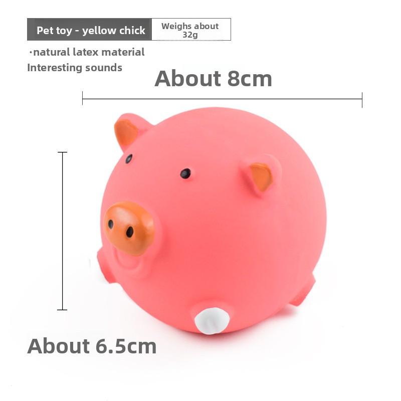Латексная игрушка для питомца Игрушка из латекса в форме животного Пищащий мяч-голова свиньи Ёжик Прорезыватель для зубов Чистка зубов Игрушка для питомца