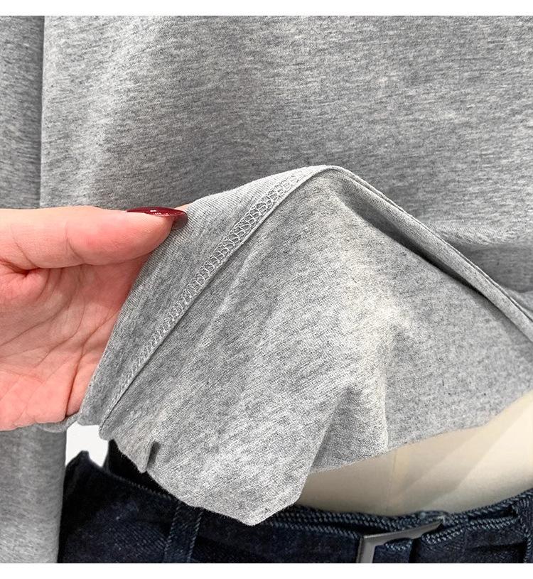 Женская хлопковая футболка с открытыми плечами и длинными рукавами, коллекция весна/осень/зима 2025