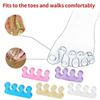 2PCS Soft Silicone Manicure Pedicure Nails Finger Separator Flexible Finger Toe Spacer Separation Straighteners Tool