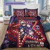 Tokyo Ghoul Pattern Bedding Quilt Set Quilt Cover Pillowcase Home Birthday Gift(1 * duvet cover + 2 * pillowcase, without core)