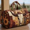 Travel bag New Western Style Series Short Distance Portable Quilted and Embroidered Travel Bag Multifunctional Sports Fitness Bag