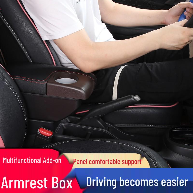 Подходит для 2014-20 Honda Fit GK5: Спортивный подлокотник-бокс третьего поколения