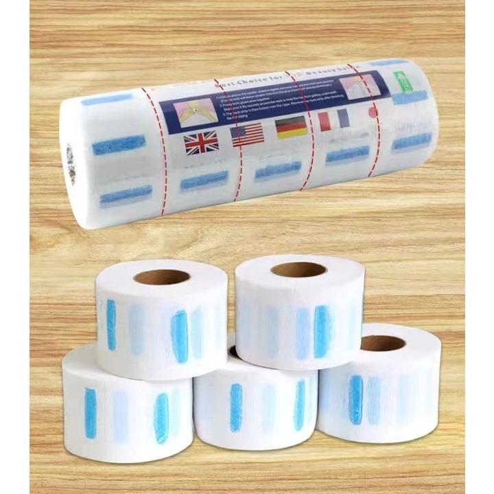 5 рулонов профессиональных парикмахерских одноразовых салфеток для шеи, бумажные салфетки для стрижки волос