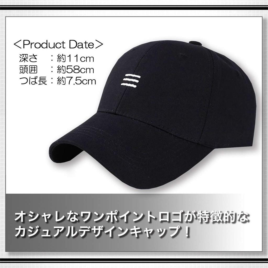WHITE FANG Hat Cap Logo Black White Stylish Casual Golf Sports Outdoor CA103 Men's (01 Black)
