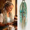 24-дюймовая текстурированная дредо-коса-хвост омбре, вплетенная прядь волос, женские плетеные парики для женщин