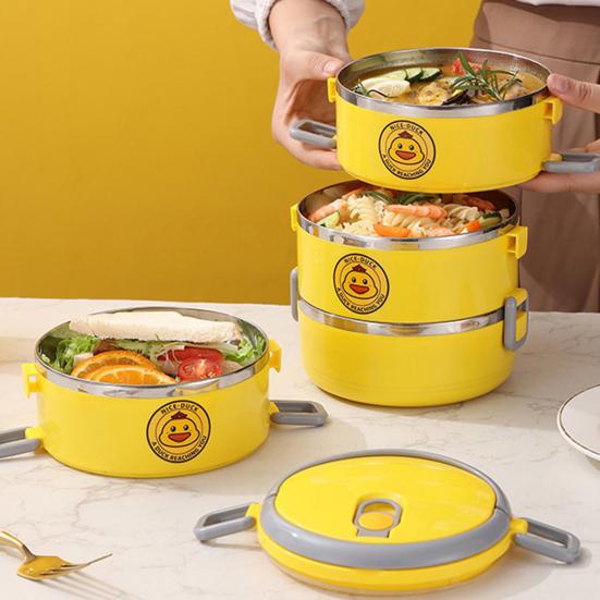 Ланч-бокс Жаростойкий Штабелируемый Большая вместимость Легко носить с собой Многофункциональный Герметичный с крышкой Складной