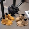 Детские ботильоны Осень Новые Молния Детские Короткие ботинки Мальчики Девочки Удобные Нескользящие Уличные Малыши Высокие ботинки