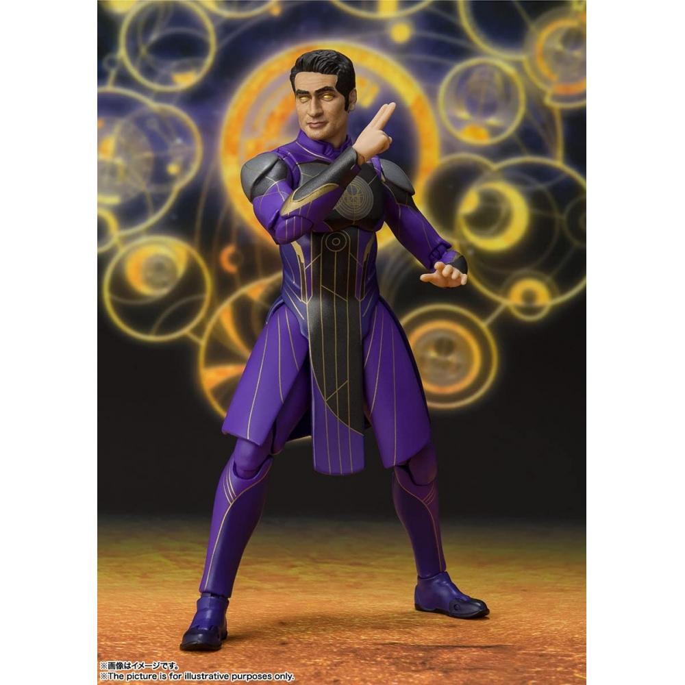 Bandai ДУХИ SHFiguarts MARVEL Eternals Kingo приблизительно. Подвижная фигура толщиной 150 мм, окрашенная из ПВХ и АБС-пластика