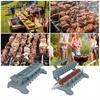 Yousheng Skewers Kebab Maker Beef Meat Vegetables Kebab Mold for BBQ Grilling Portable Press Type Kebab Tool for Barbecue Parties Picnics