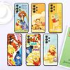 Winnie Pooh Cute Anime For Samsung A53 A52 A33 A32 A51 A71 A21S A13 A73 A50 A22 A23 A03 A72 A54 A12 5G Black Funda Phone Case