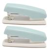 2pcs Desktop Stapler Multipurpose 20 Sheet Capacity Rotation Ergonomic Design Table Stapler for