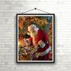 DIY Santa Claus 5D Diamond Painting Full Round Drill Mosaic Cross Stitch Kits Rhinestone Snowman Christmas Gift Home Decor