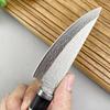 Лазерные кухонные ножи из дамасской стали, нож для нарезки мяса, фруктов, помидоров, стейков, деревянная ручка, мясницкий нож для обвалки, топор для барбекю, мясо