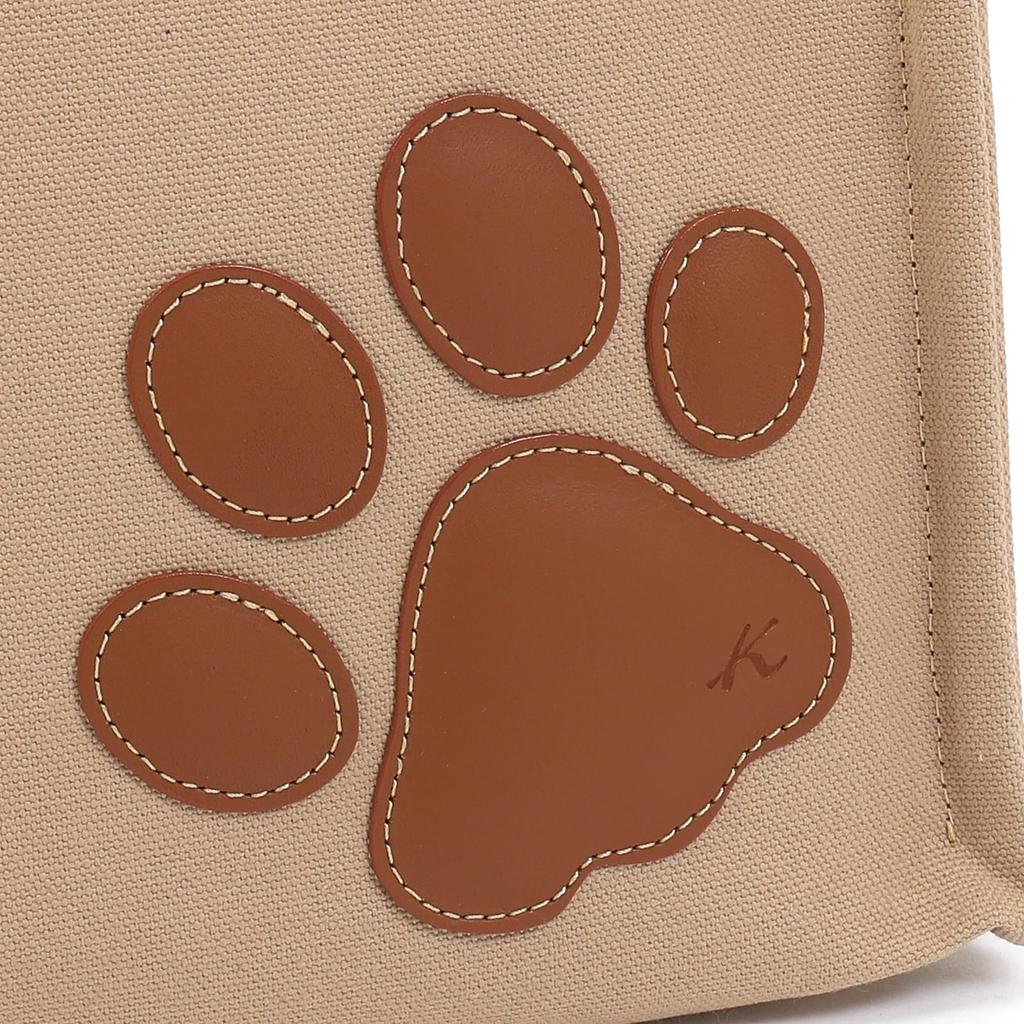 Сумка с мотивом «лапка» Cafe au 67631 [Kitamura] P-0690 Женская, цвет «молоко/дуб» [коричневый]