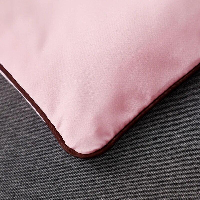 Luxury Emulation Silk Quilted Quilt Queen High End Spring Summer Satin Quilts Mechanical Wash Soft Comfortable Thin Comforter