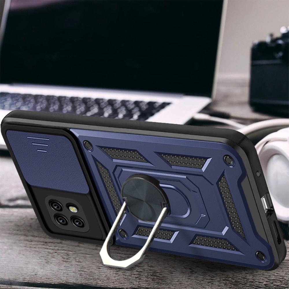 Armored case for Realme C21, CamShield Slide, blue