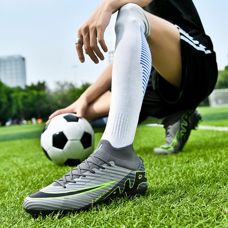 Уличные Газонные Мужские Футбольные Бутсы Общественные Шипы TF/FG Футбольные Бутсы Для Зала Тренировочные Футбольное Поле Обувь Нескользящая Быстрая Кроссовка