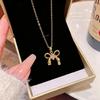 Elegant Micro-Inlaid Diamond Cross Necklace: Fresh Design for Women