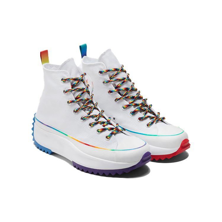 Converse Run Star Hike High Pride Unisex Sneakers White Multi Optical-White 170824C