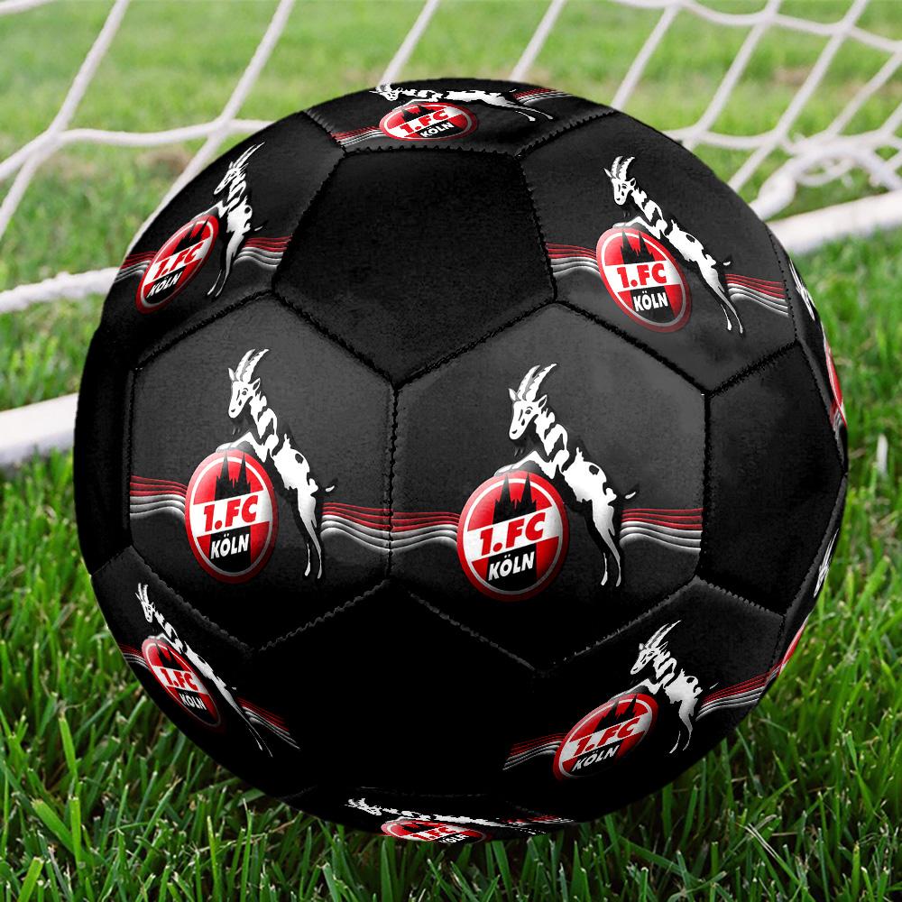 1. FC Köln Soccer Ball Colorful All Ages Machine Stitched PVC Competition Ready Durable High-Bounce.SIZE5