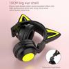 Foldable Head-mounted Cat Ear LED Glowing Gaming Headset Heavy Bass Bluetooth 5.0 Earphones True Wireless Headphone with Microphone