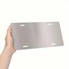 Rainbow Heart License Plate Frame - Weatherproof Aluminum, Universal 5.9x11.8