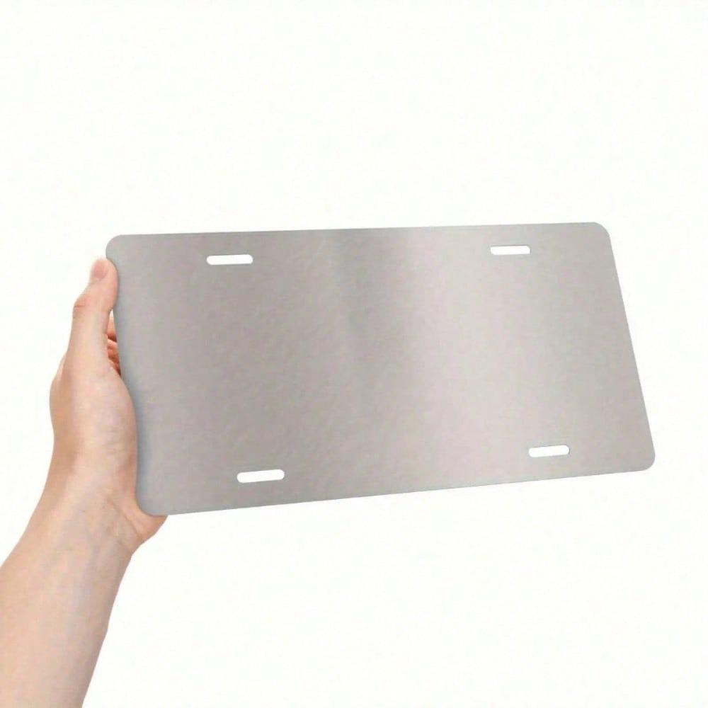 Rainbow Heart License Plate Frame - Weatherproof Aluminum, Universal 5.9x11.8