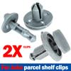 2pcs For Nissan Juke F15 Early Type 799161KA3A Grey Plastic Rear Boot Trunk Cargo Parcel Shelf Clip Bracket Retaining Clips