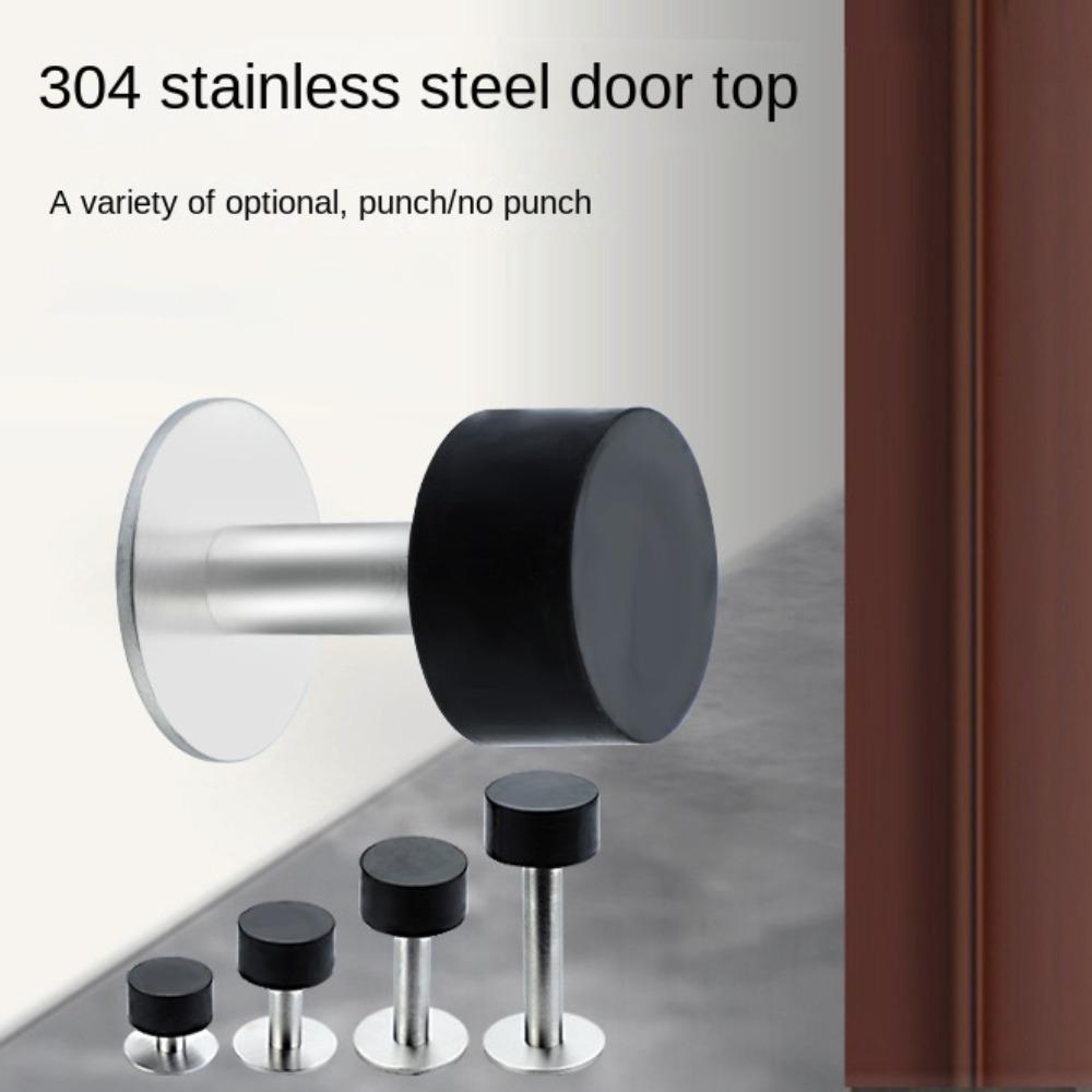 Nail-free Door Stopper Punching/No Punching Door Suction New Doorstop Wall Mounted