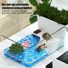 Aquarium Reptile Habitat Turtle Tank Terrapin Feeding Box Transparent Small Tortoise Breeding Box For Reptile Home Decoration