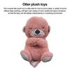 Musical Otter Plush Toy with Lullaby Soothing Sound Light Washable Breathing