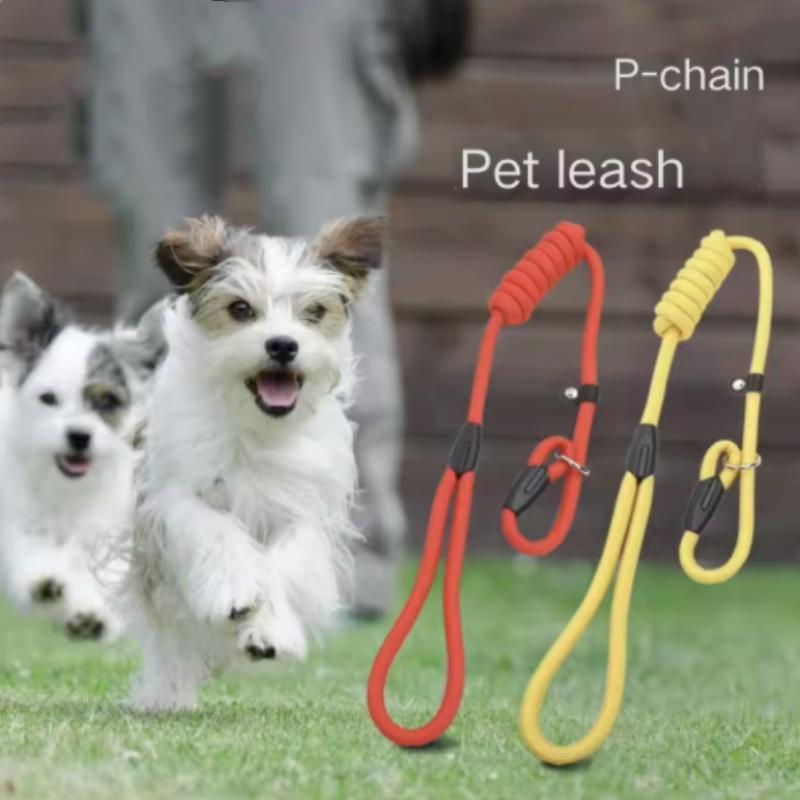 Поводок для собак, скользящие цепи, ошейники, поводки, прочная нейлоновая веревка, не тянет, поводок для дрессировки домашних животных для маленьких собак, тяговый канат для щенков