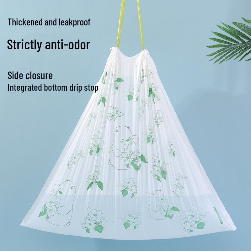 Биоразлагаемые кухонные мешки для мусора с ароматом камелии, не вызывающие слез, - Сверхплотные, отрывные, для бытового использования