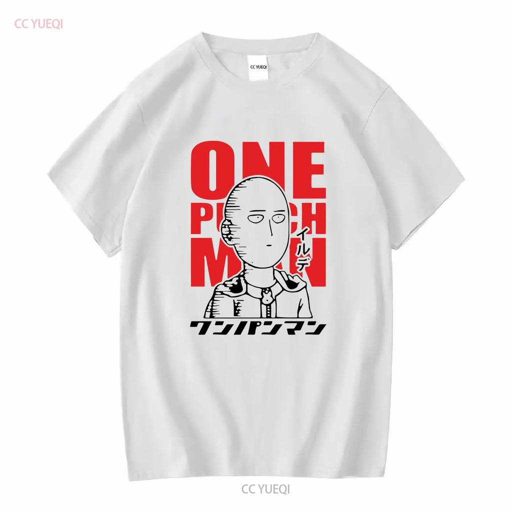 Футболка Saitama One Punch Man d Летний топ XS 4XL с длинным или коротким рукавом винтажная Стираный с принтом Удобная Немного дизайнерская одежда
