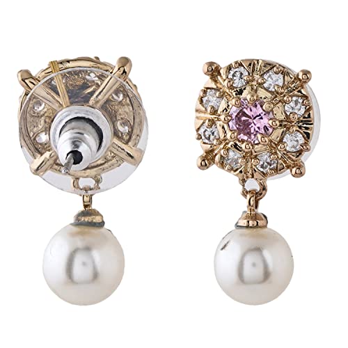 Латунные позолоченные серьги Estele Ad Rose Cz с жемчугом Накшатра для девочек и женщин